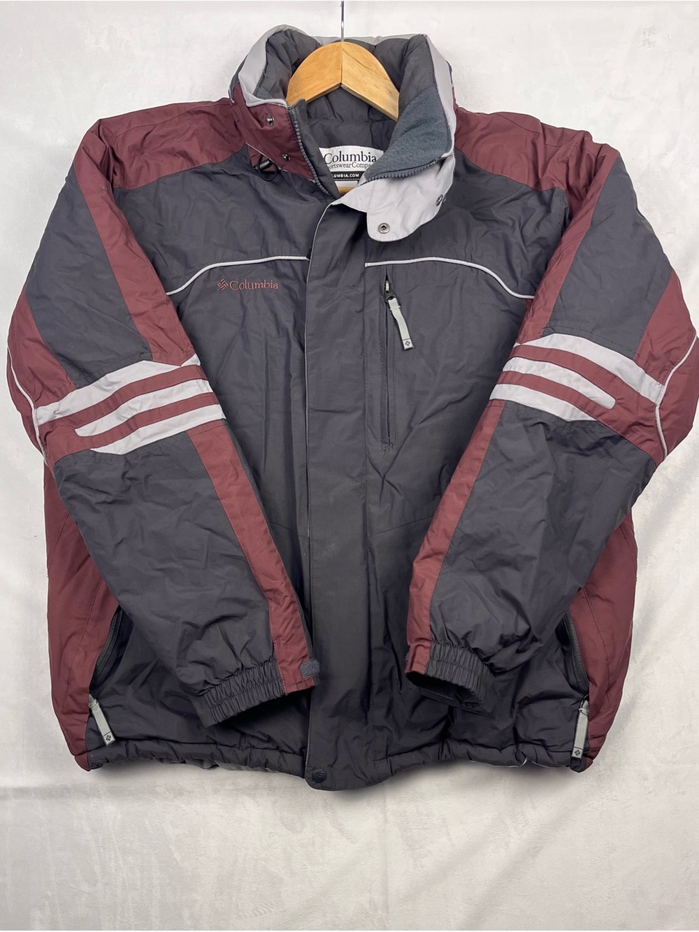 Columbia Colorblock Winter Jacket Outdoor Performance Coat Size Large